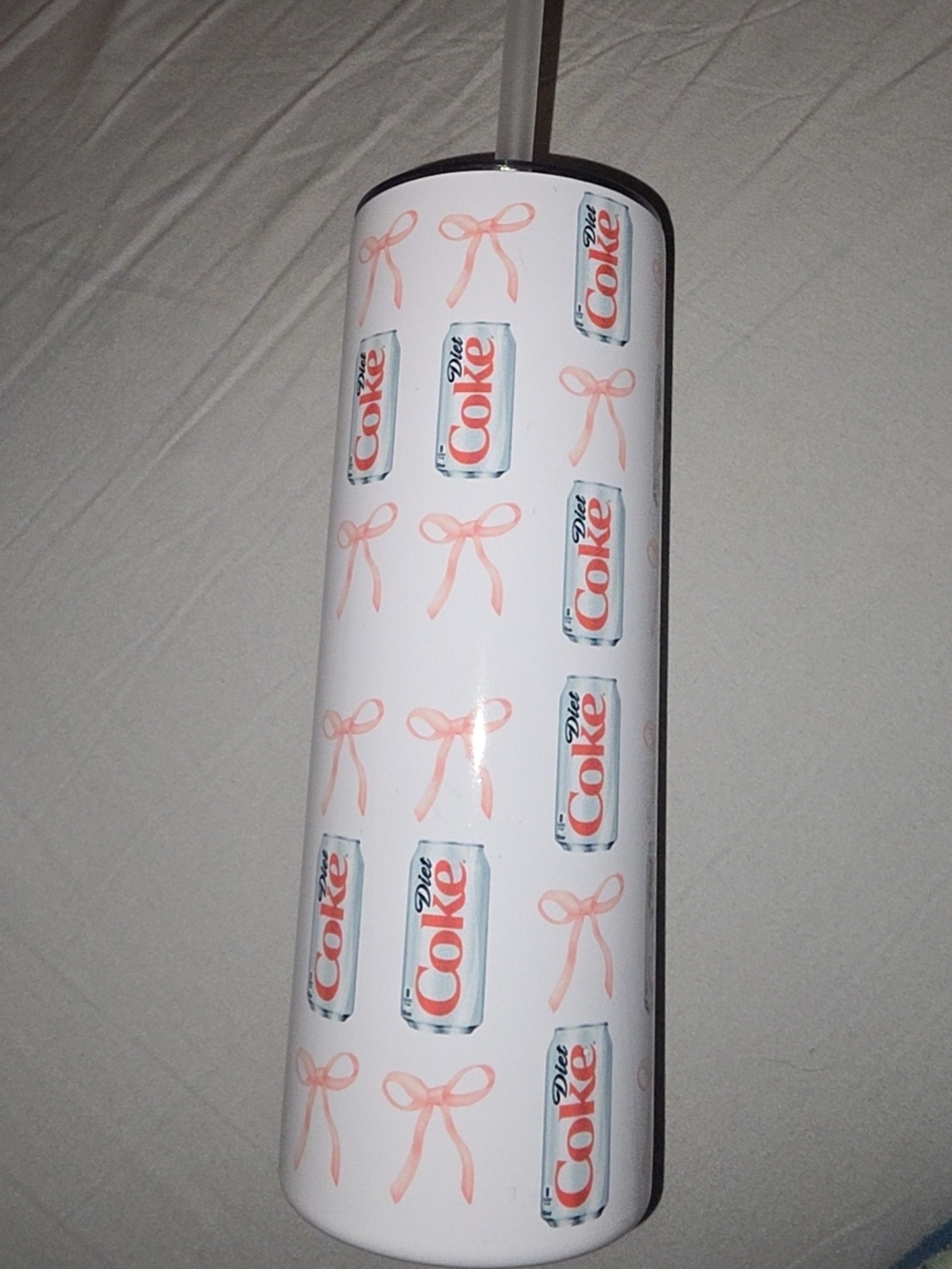 Diet Coke Bow Tumbler Used